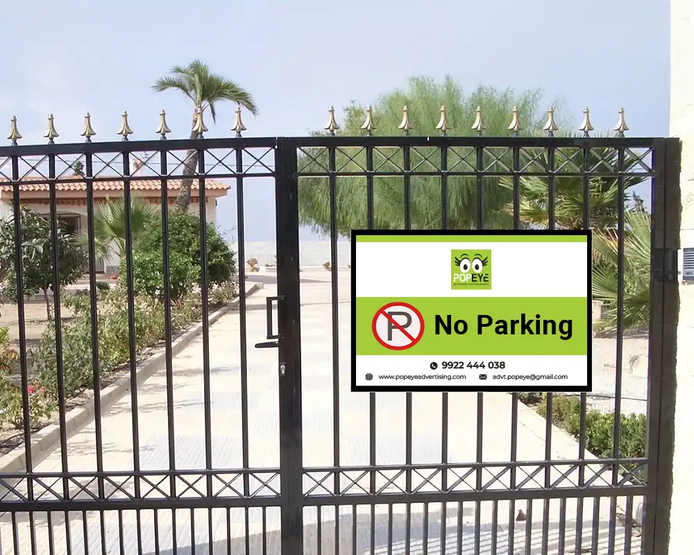 No Parking Board Advertising